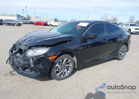 2016 Honda Civic Ex z USA, uszkodzony, nr VIN 19XFC2F78GE061941